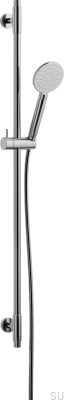Barra de ducha con soporte de pared regulable ARM100 Latón Plata Cromo