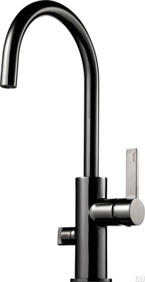 Grifo de cocina con válvula para lavavajillas ARM184 Latón Cromo Negro