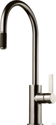 Grifo de cocina ARM185 de latón negro platino