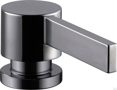 Dispensador de jabón ARM228 de latón cromado negro