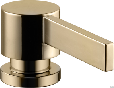 Dispensador de jabón ARM228 de latón color miel y dorado