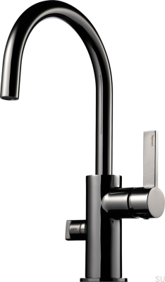Grifo de cocina con válvula para lavavajillas ARM384 Latón Cromo Negro