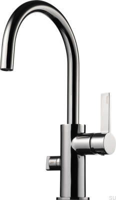 Grifo de cocina con válvula para lavavajillas ARM384 Latón Plata Cromo