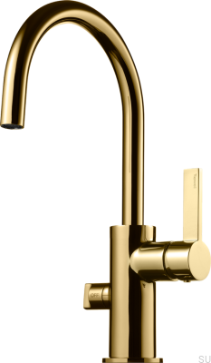 Grifo de cocina con válvula para lavavajillas ARM384 Latón Oro Miel