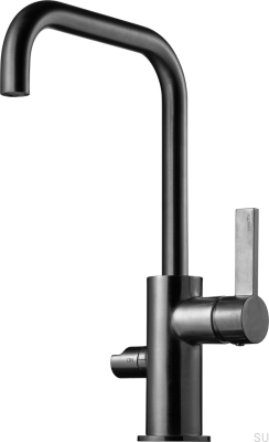 Grifo de cocina con válvula para lavavajillas ARM584 Latón Cromo Negro Cepillado