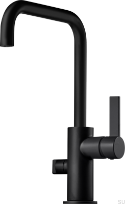Grifo de cocina con válvula para lavavajillas ARM584 Latón Negro Mate