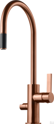 Grifo de cocina con válvula para lavavajillas ARM885 Cobre cepillado Sin pintar