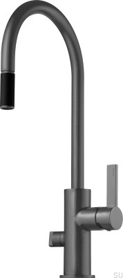 Grifo de cocina con válvula para lavavajillas ARM885 Latón Grafito