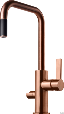 Grifo de cocina con válvula para lavavajillas ARM887 Cobre cepillado Sin pintar