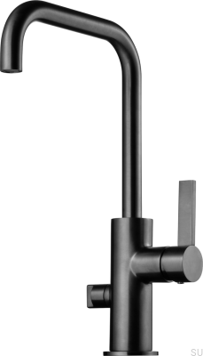 Grifo de cocina con válvula para lavavajillas ARM984 Latón Cromo Negro Cepillado