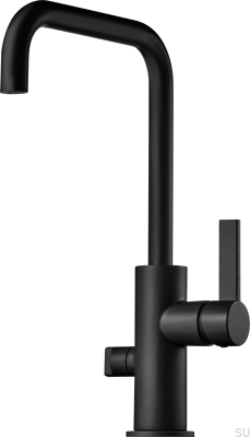 Grifo de cocina con válvula para lavavajillas ARM984 Latón Negro Mate