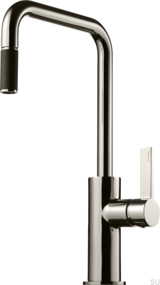 Grifo de cocina con caño extraíble ARM985 Latón Negro Platino