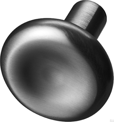 Pomo para mueble Bean 30, latón, negro, cromo cepillado