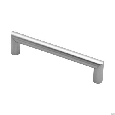 Tirador para mueble rectangular Norma 1021128 Silver Steel