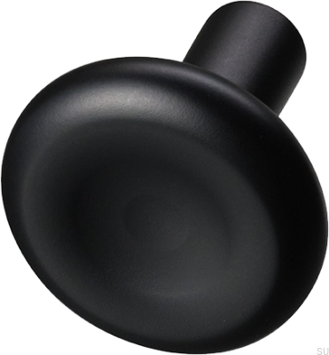 Pomo para mueble Bean 30, latón, negro mate