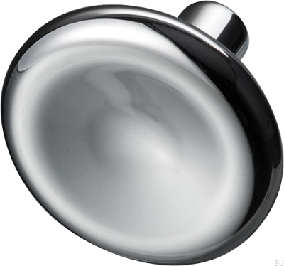 Pomo para mueble Bean 37, latón, plata, cromo