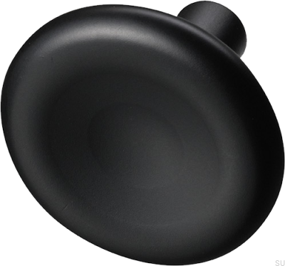 Pomo para mueble Bean 37, latón, negro mate