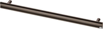 Tirador alargado para muebles Bean 288 de latón marrón