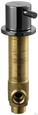 Válvula de cierre para lavavajillas BI284, latón, cromo negro