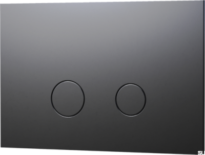 DUO112 TECE Pulsador de descarga Latón Cromo Negro