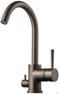 Grifo de cocina con válvula para lavavajillas EVO184 Latón Marrón