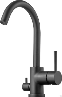 Grifo de cocina con válvula para lavavajillas EVO184 Latón Grafito