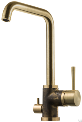 Grifo de cocina con válvula para lavavajillas EVO984 Latón Grottesco
