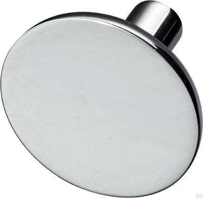 Pomo para mueble Pastille 37, latón, plata, cromo