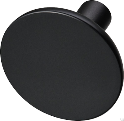 Pomo para mueble Pastille 37, latón, negro mate