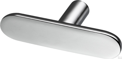 Pomo para mueble T-Bar Pastille 60, latón, plata, cromo