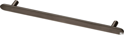 Tirador para mueble oblongo Pastille L 256, color marrón latón