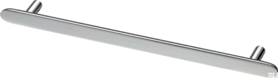 Tirador para mueble oblongo Pastille L 256, latón, plata, cromo