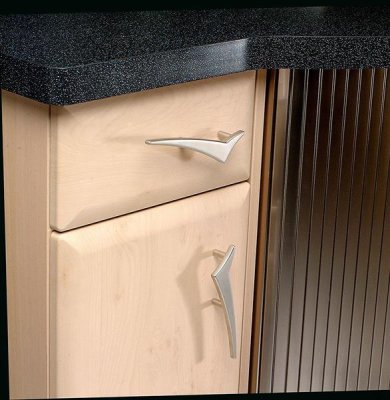 Tirador para mueble largo 1250 Níquel cepillado