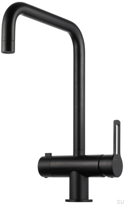 Grifo de cocina con válvula para lavavajillas RIN984 Latón Negro Mate