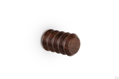 Perchero de pared de madera Pulse 28 en nogal ecológico