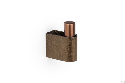 Perchero de pared Casey 23 de aluminio marrón mate