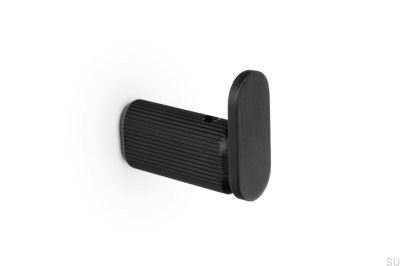 Perchero de pared Brooklyn 15 de aluminio negro cepillado ecológico