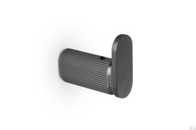 Perchero de pared Brooklyn 15 de aluminio y titanio negro