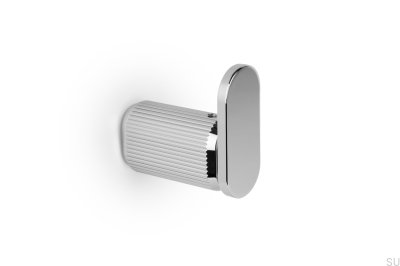 Perchero de pared Brooklyn 30 de aluminio y níquel pulido ecológico