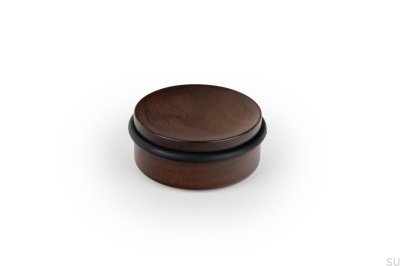 Tope de puerta de suelo Luv Wood 71, madera de nogal