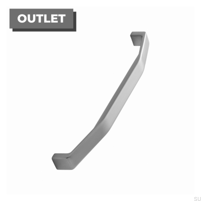 Tirador para muebles alargado de metal plateado Cool 192
