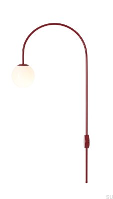 Lámpara de pared Una Metal Burgundy