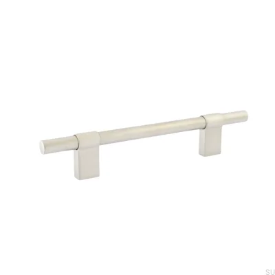 Tirador para muebles de acero cepillado Line Big 208