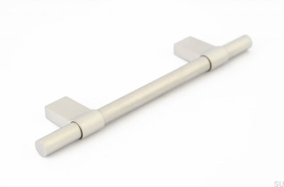 Tirador para muebles de acero cepillado Line Big 208