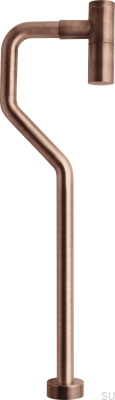 Sifón para lavabo con tubo en S XA200 Cobre Cepillado Sin Pintar