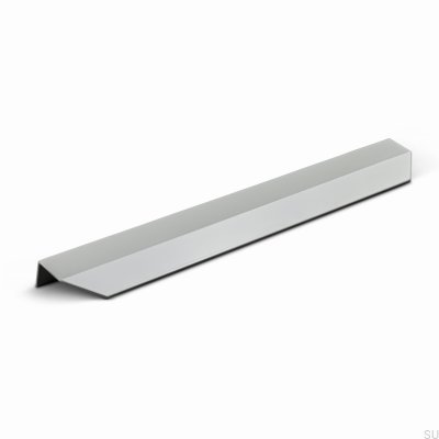Tirador para muebles Modena 300 con borde gris seda metálico