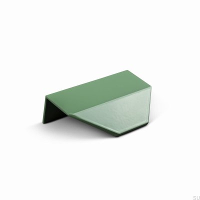 Tirador para muebles Modena 60 de metal con borde verde