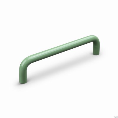Tirador alargado para muebles Barga 128 de metal verde
