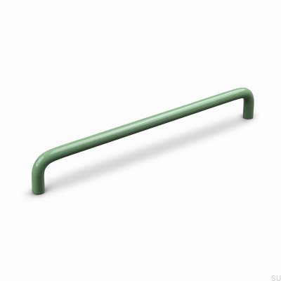 Tirador alargado para muebles Barga 224 de metal verde