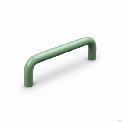 Tirador alargado para muebles Barga 96 de metal verde